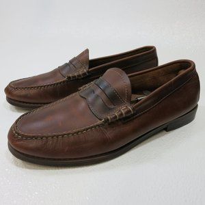 G. H. Bass & Co Oil tanned Leather Dress Loafers Men's Shoes Sz 11 D